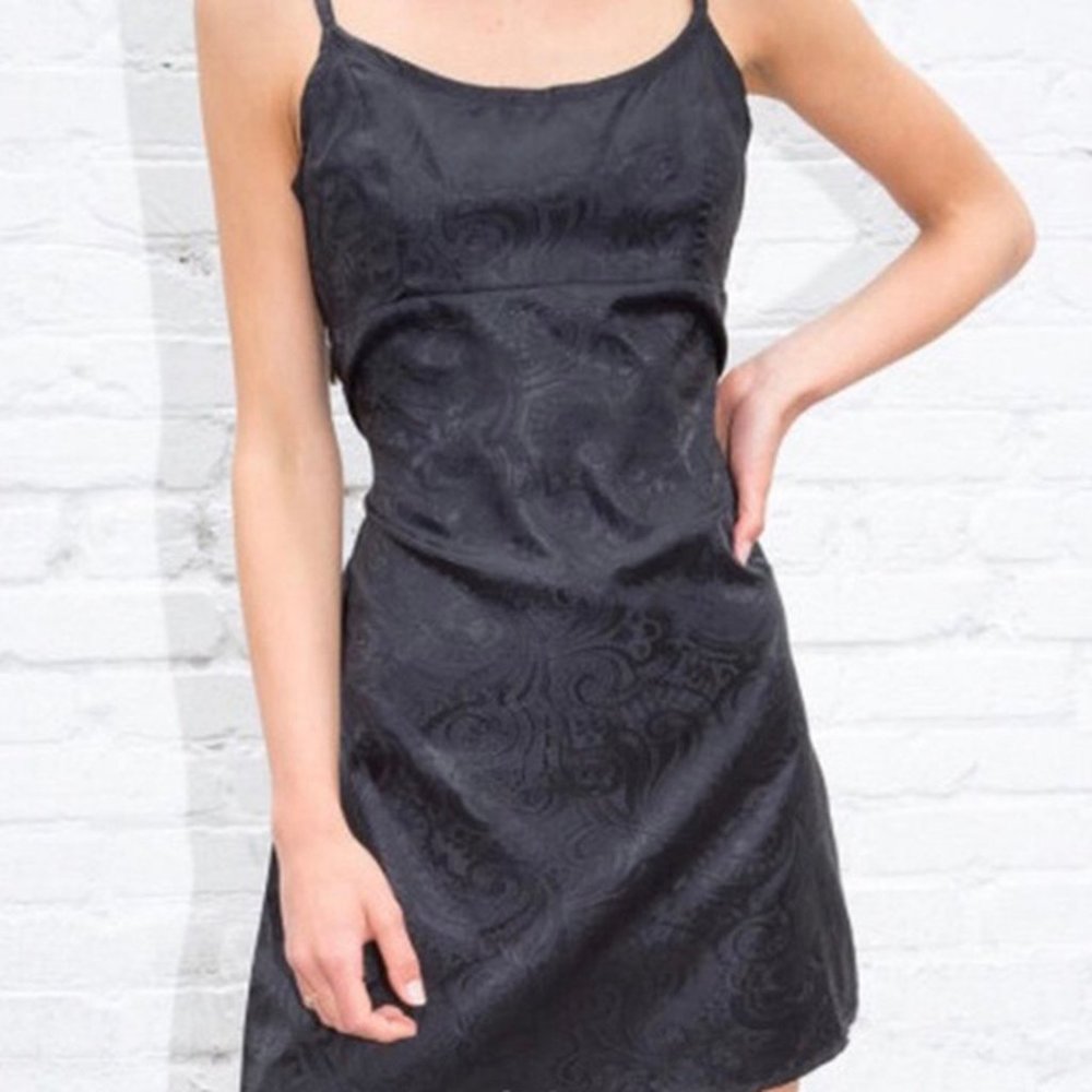 Brandy Melville Paisley silky satin dress